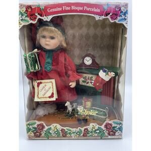 Collector's Choice Limited Edition Fine Bisque Porcelain Doll Christmas ~NEW ~